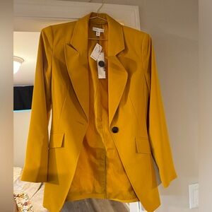 Topshop Yellow Blazer size 4